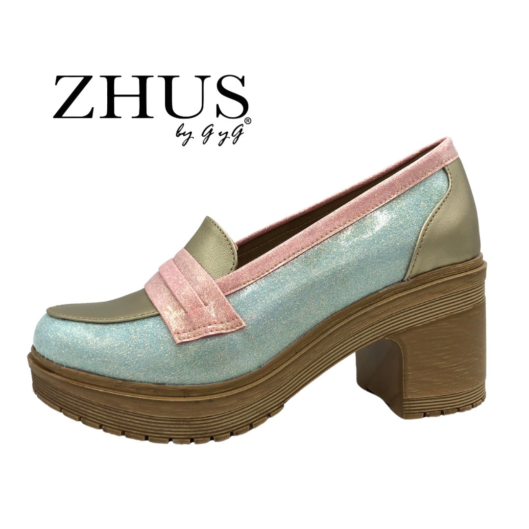 Mocasín colores pastel sirena