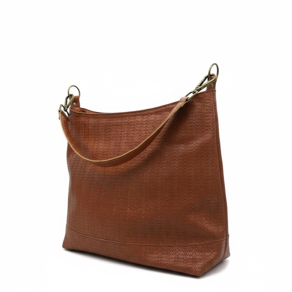 Bolso café rattan