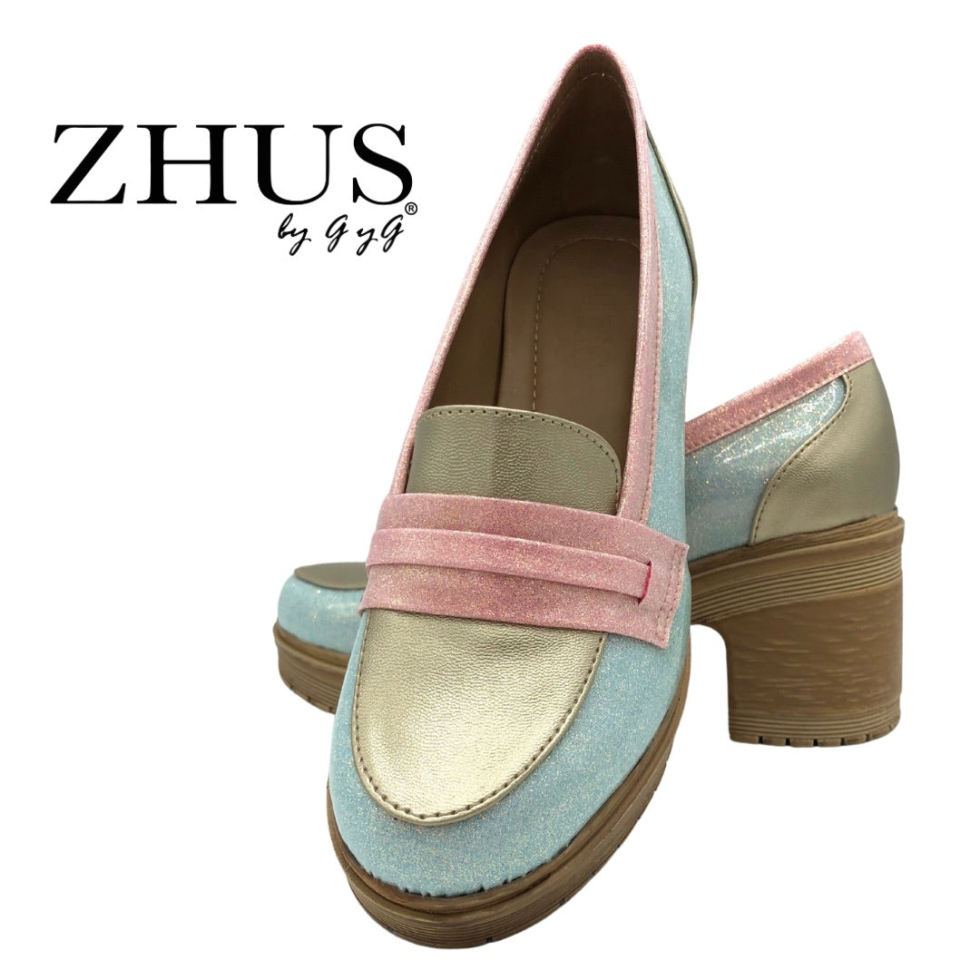 Mocasín colores pastel sirena