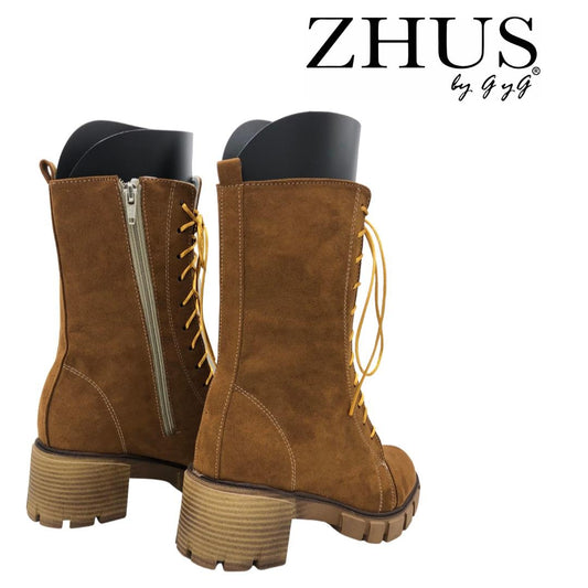 Bota tipo spaguetti café