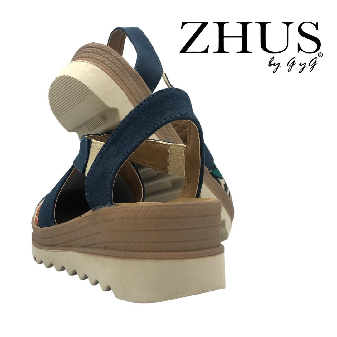 Alpargatas floral azul