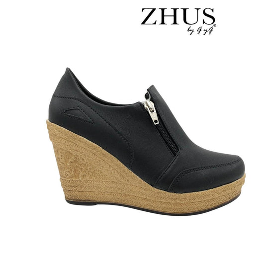 Negro asimétrico con zipper