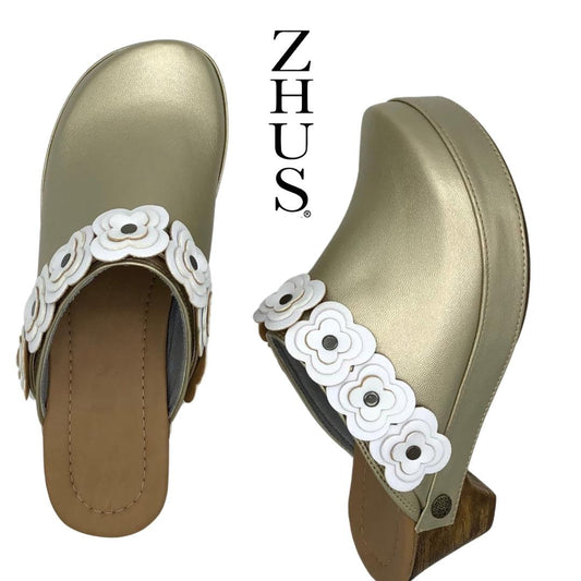 Zueco dorado estilo europeo