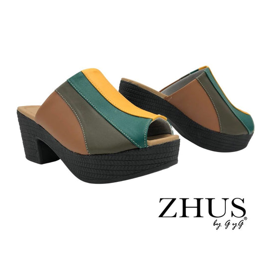 Zueco rainbow multicolor, punta abierta