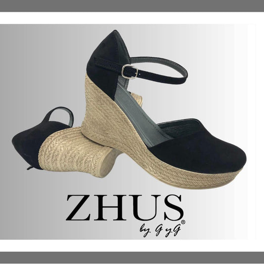 Cuña mediana negra estilo clásico