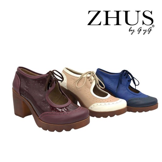 Oxford charol disponible vino, azul y beige