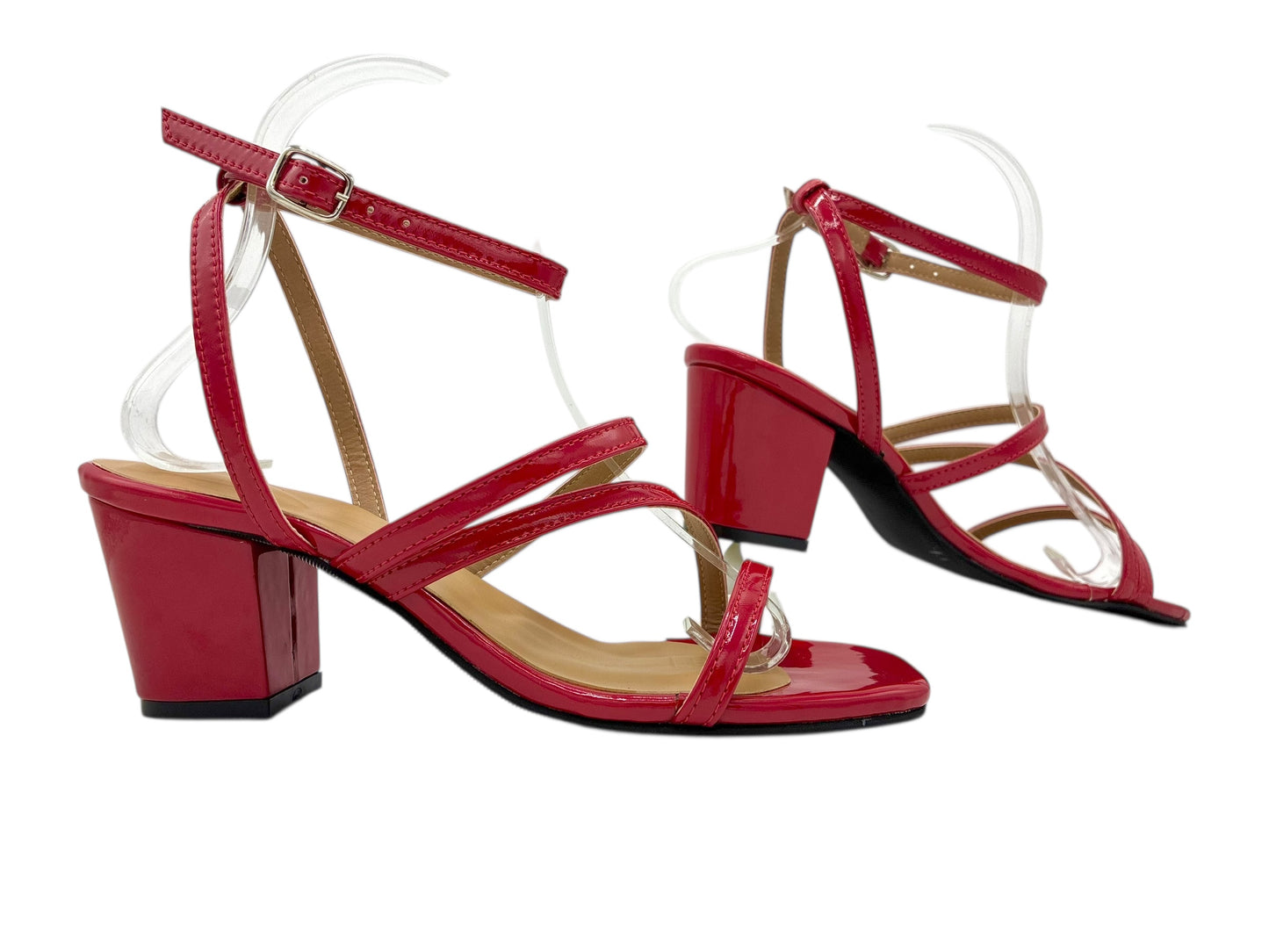 Sandalia de lujo DinaZtía, zapato rojo. Zapato costarricense