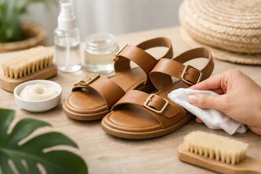 Cómo cuidar sandalias de cuero vegano bien