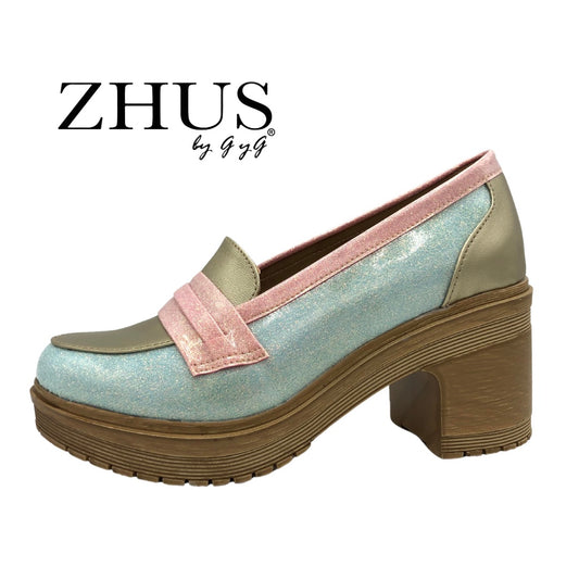 Mocasín colores pastel sirena