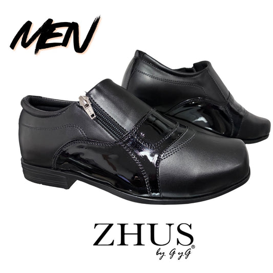 Zapato negro ejecutivo para Hombre, Cuero Vegano, Suela Antideslizante, Hecho a Mano | ZHUS
