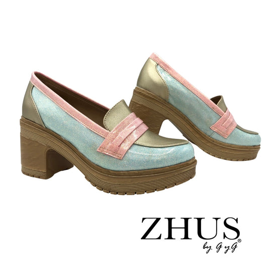 Mocasín colores pastel sirena