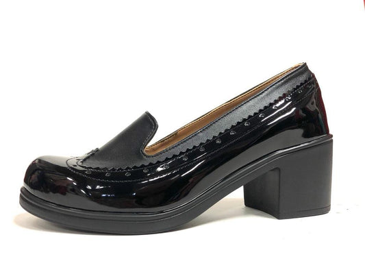 Oxford negro charol tipo americano