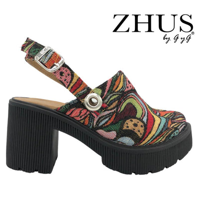 Multicolor vintage clog