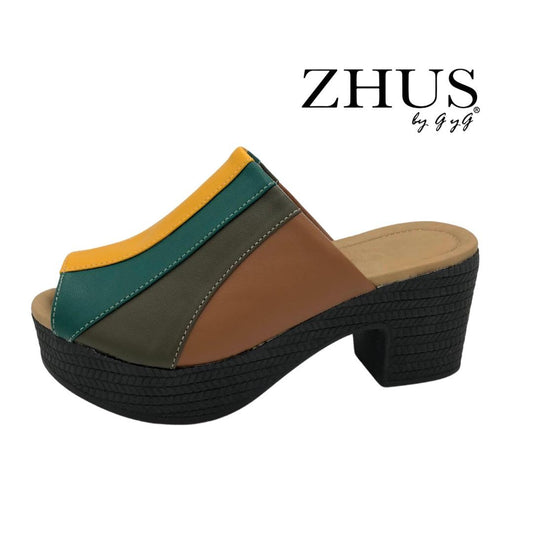 Zueco rainbow multicolor, punta abierta