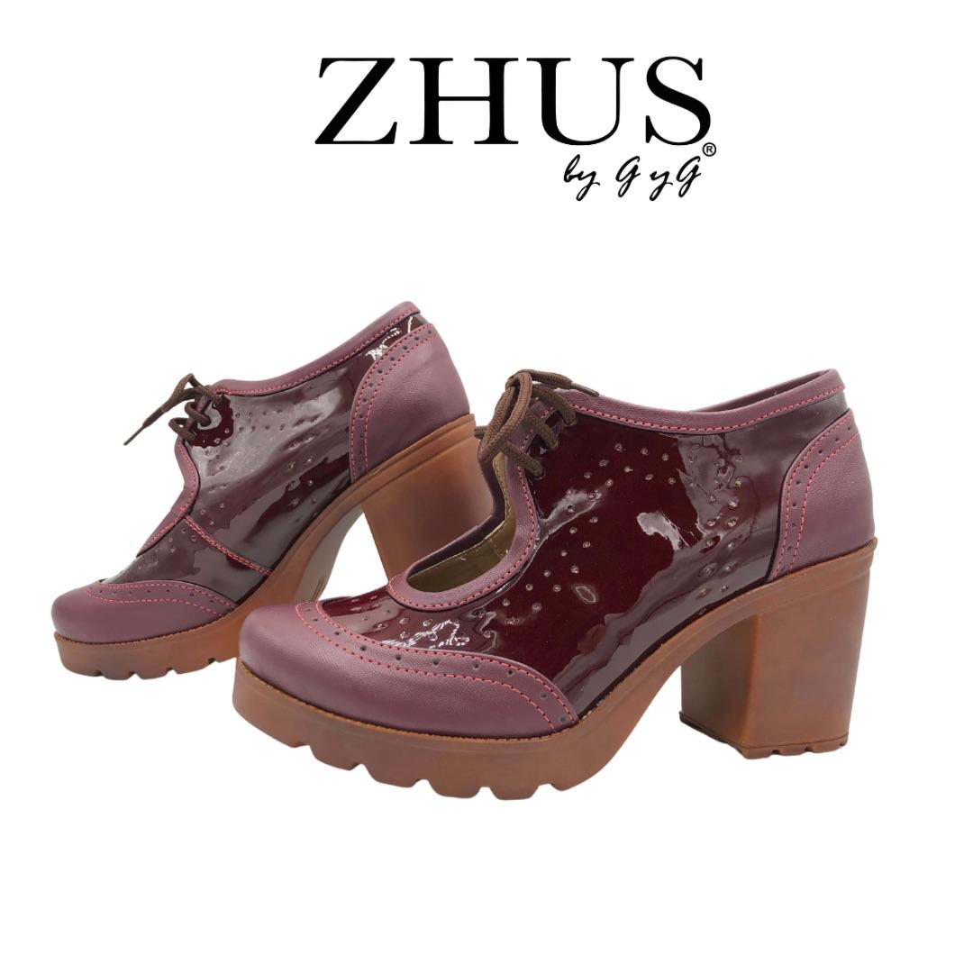 Oxford charol disponible vino, azul y beige