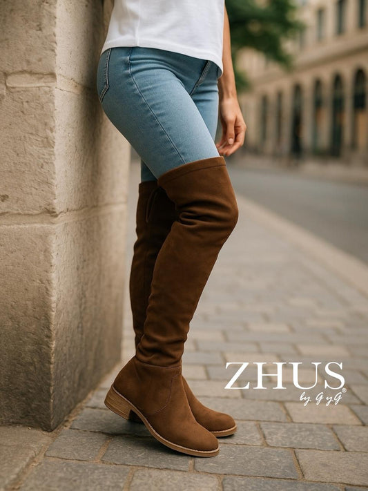 Bota stretch encima de la rodilla