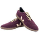 ZHUS Tenis Vino con Logo V | Zapatilla Estilo Veja Hecha a Mano | Cuero Vegano