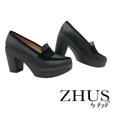 Ejecutivo negro negro mocasín