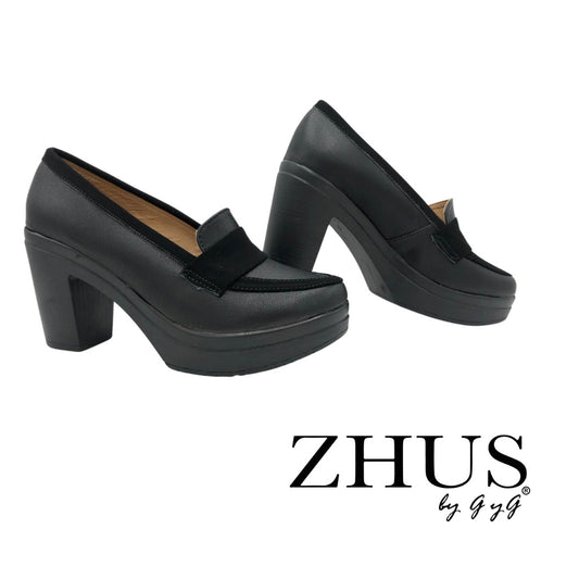 Ejecutivo negro negro mocasín