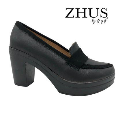 Ejecutivo negro negro mocasín