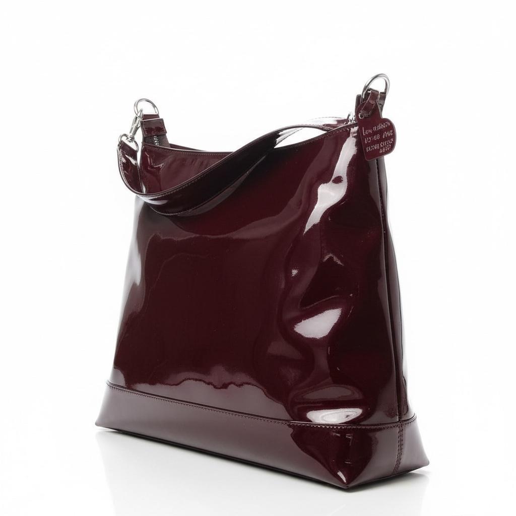 Bolso de mujer vino charol hecho en Costa Rica