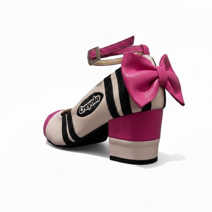 Zapatos Crayola en Costa Rica de tacón para mujer – Diseño artesanal Costa Rica