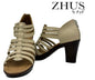Sandalia Mujer con Tacón – Beige Hueso | ZHUS