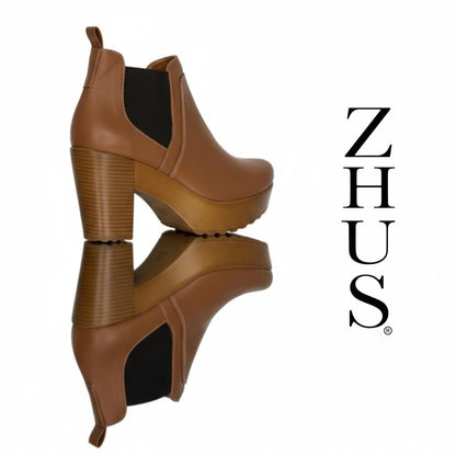 Botín Chelsea de Plataforma Camel | ZHUS by GYG