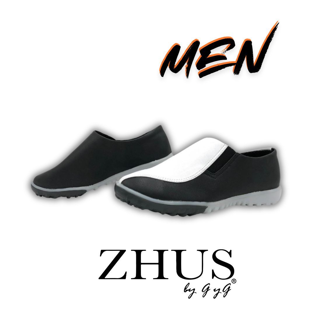 ZHUS Mocasín Slip-On para Hombre | Zapato de Meter Café con Elástico | Cuero Vegano
